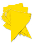 Guirlande à fanions jaunes - Gamme couleur unie