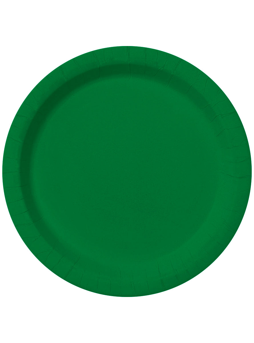 8 assiettes vertes(23cm) - Gamme couleur unie