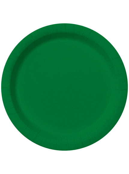 8 assiettes vertes23cm - Gamme couleur unie