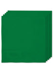 16 serviettes vertes (33x33cm) - Gamme couleur unie