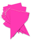 Guirlande à fanions fuchsia - Gamme couleur unie