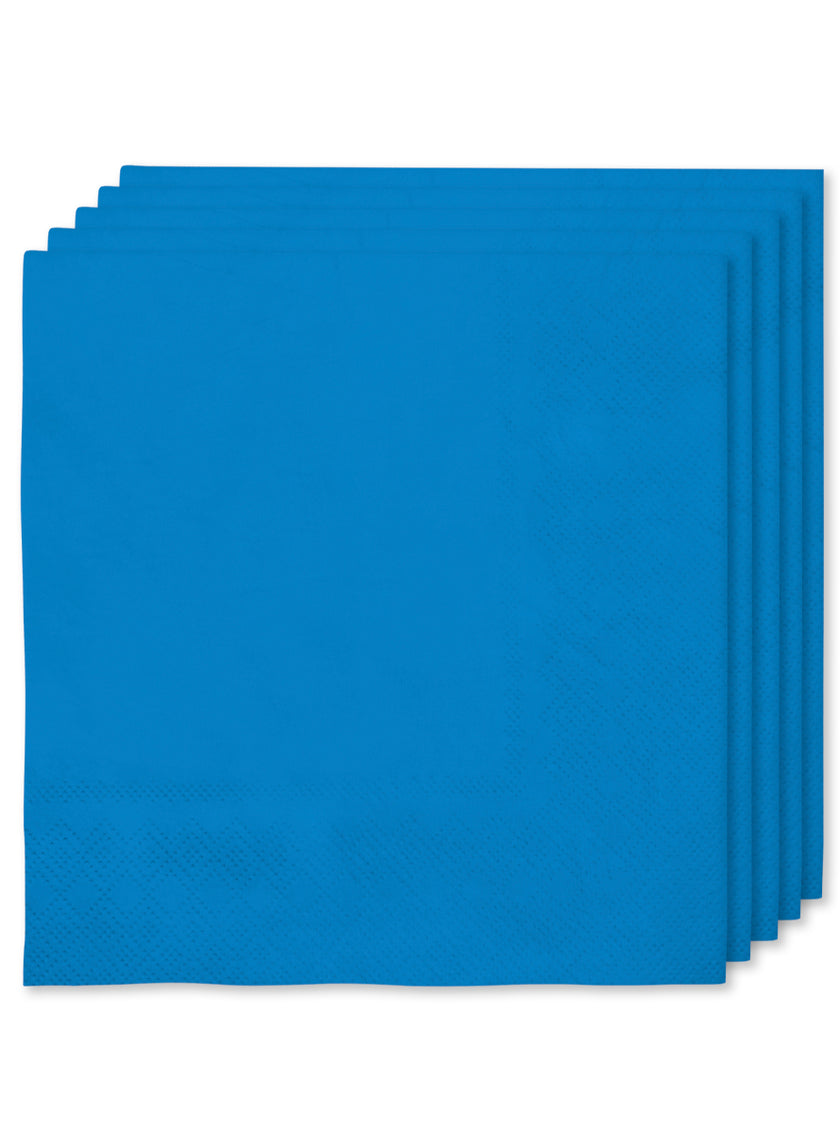 16 serviettes bleu marine (33x33cm) - Gamme couleur unie