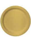 8 assiettes dorées (23cm) - Gamme couleur unie
