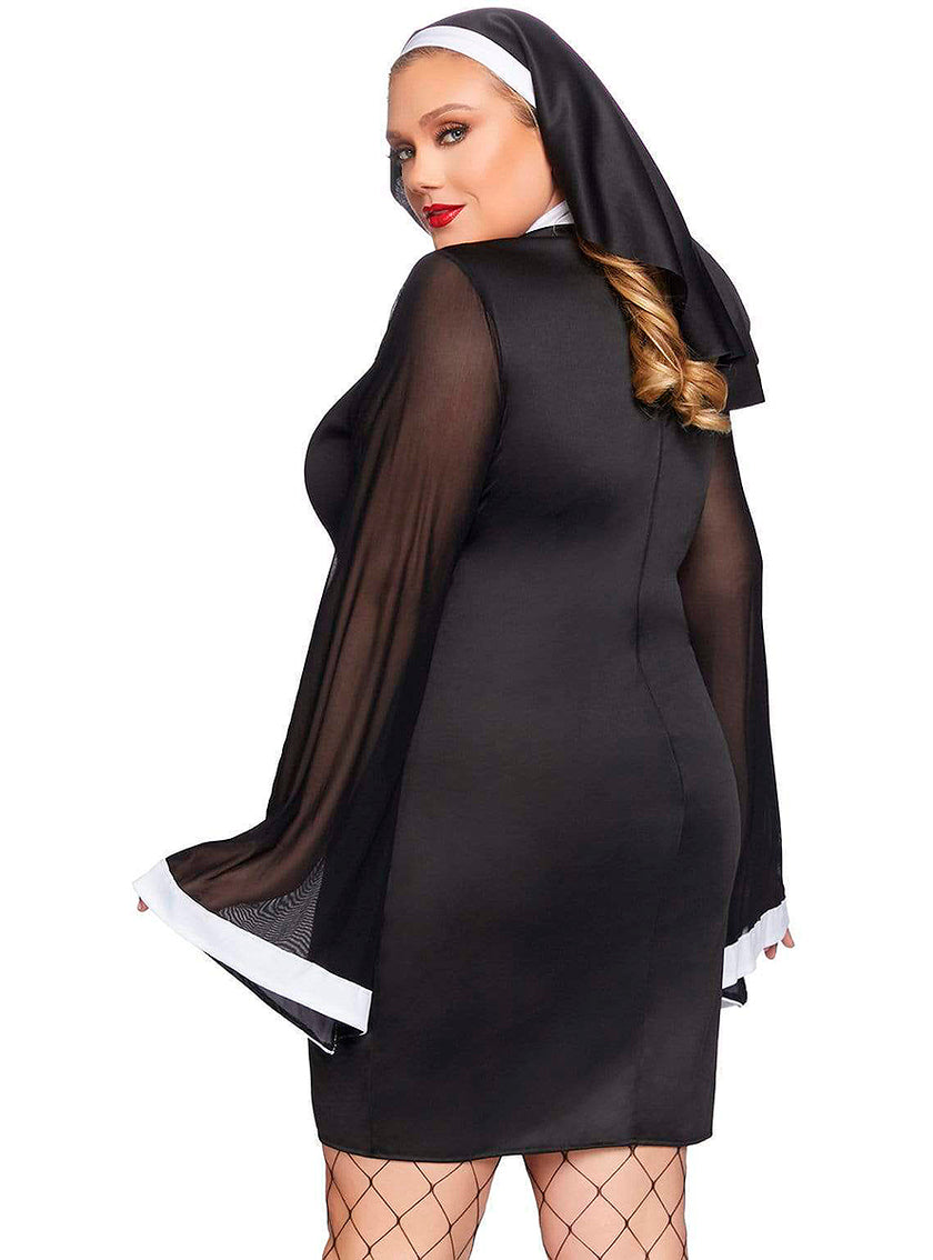 Déguisement nonne provocante femme