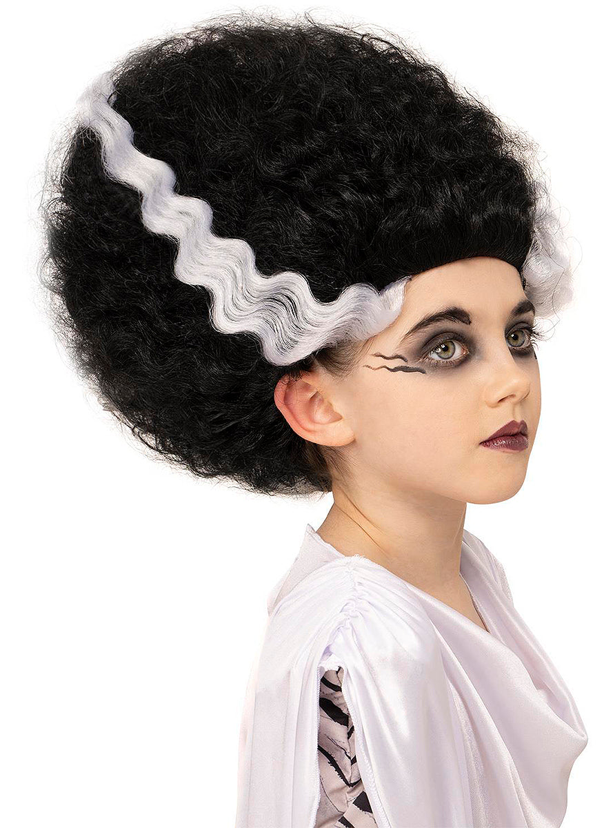 Perruque La Fiancée de Frankenstein fille