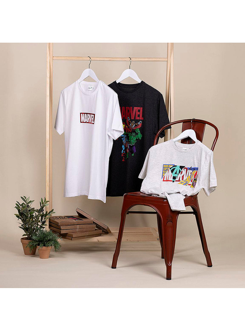 T-shirt avec logo Marvel pour hommes