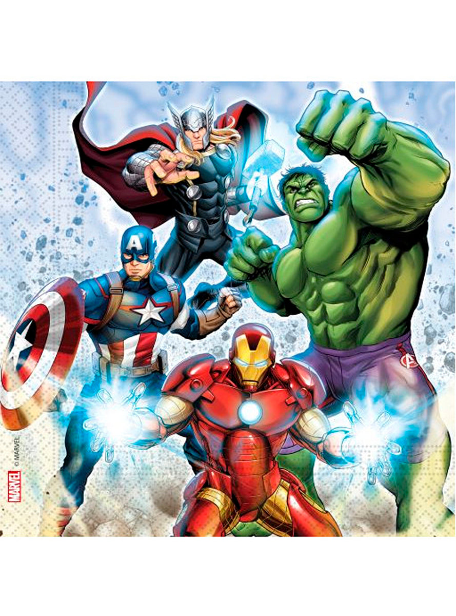 20 serviettes Avengers (33x33 cm)
