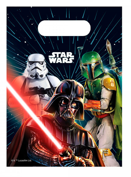 6 sachets à bonbons Star Wars