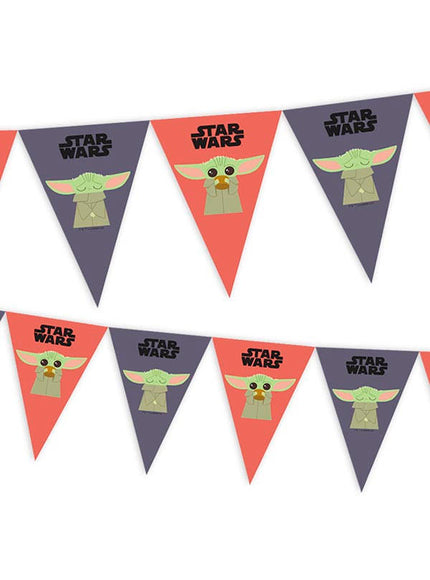 Guirlande à fanions Baby Yoda The Mandalorian