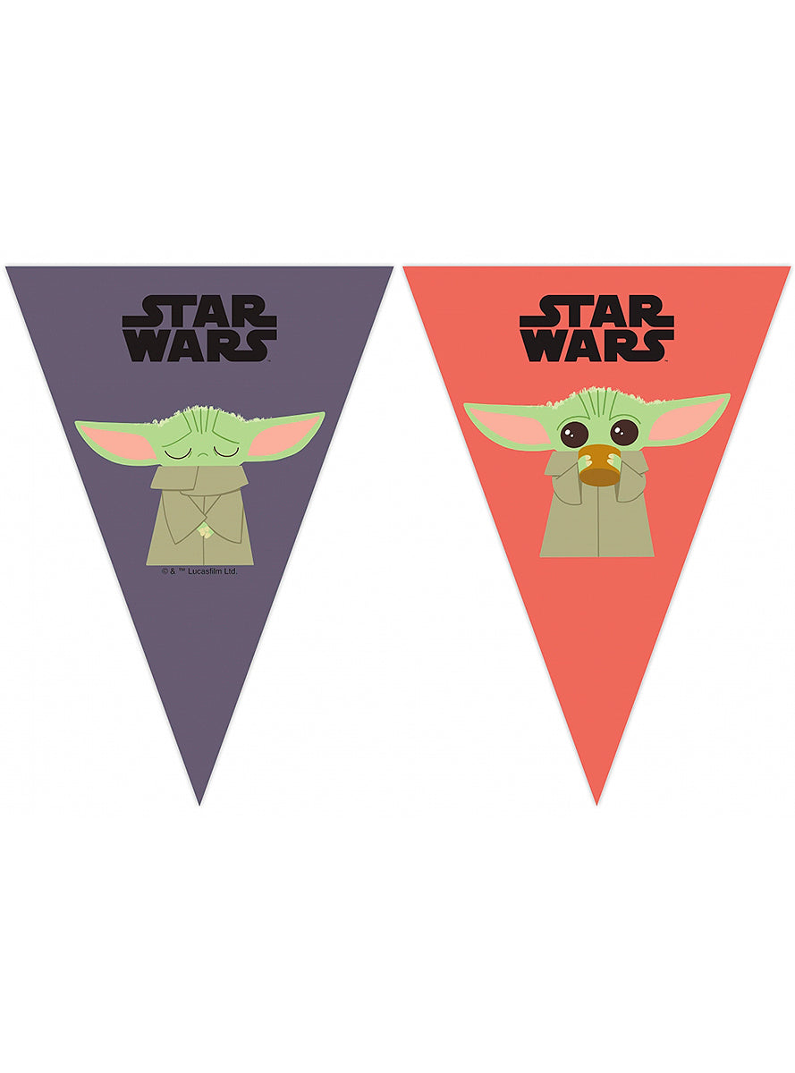 Guirlande à fanions Baby Yoda The Mandalorian