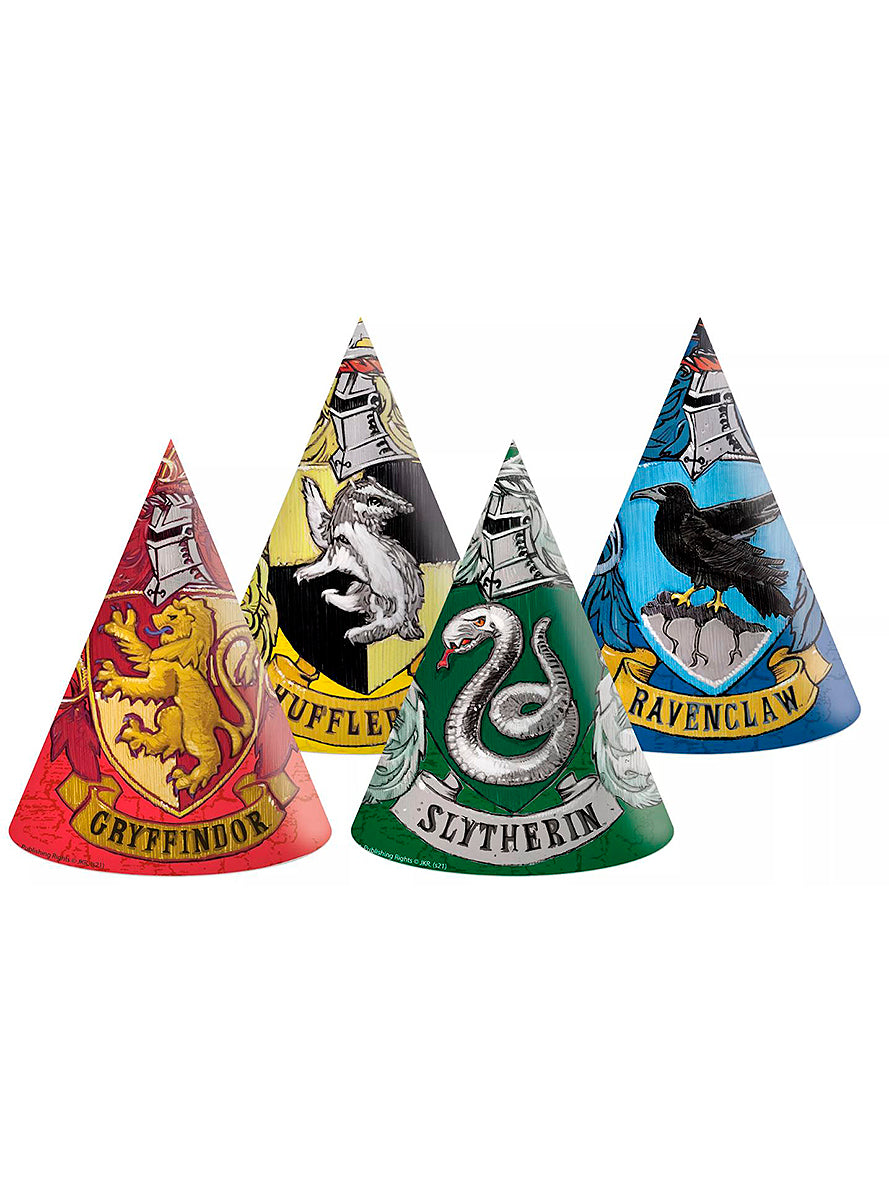 6 chapeaux de fête Harry Potter - Hogwarts Houses