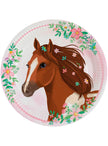 8 assiettes chevaux (23 cm) - Beautiful Horses