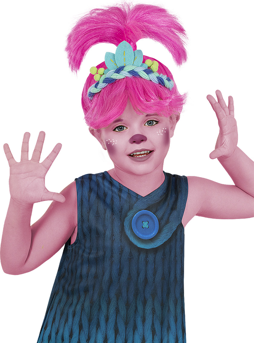 Perruque Poppy enfant - Trolls 3