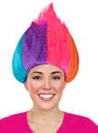 Perruque arc-en-ciel - Trolls