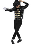 Veste militaire noire Michael Jackson adulte