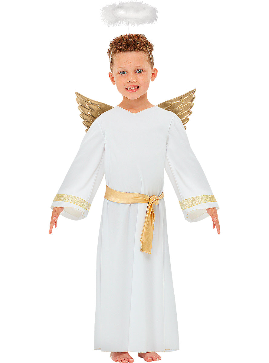 Déguisement ange avec auréole et ailes pour enfant