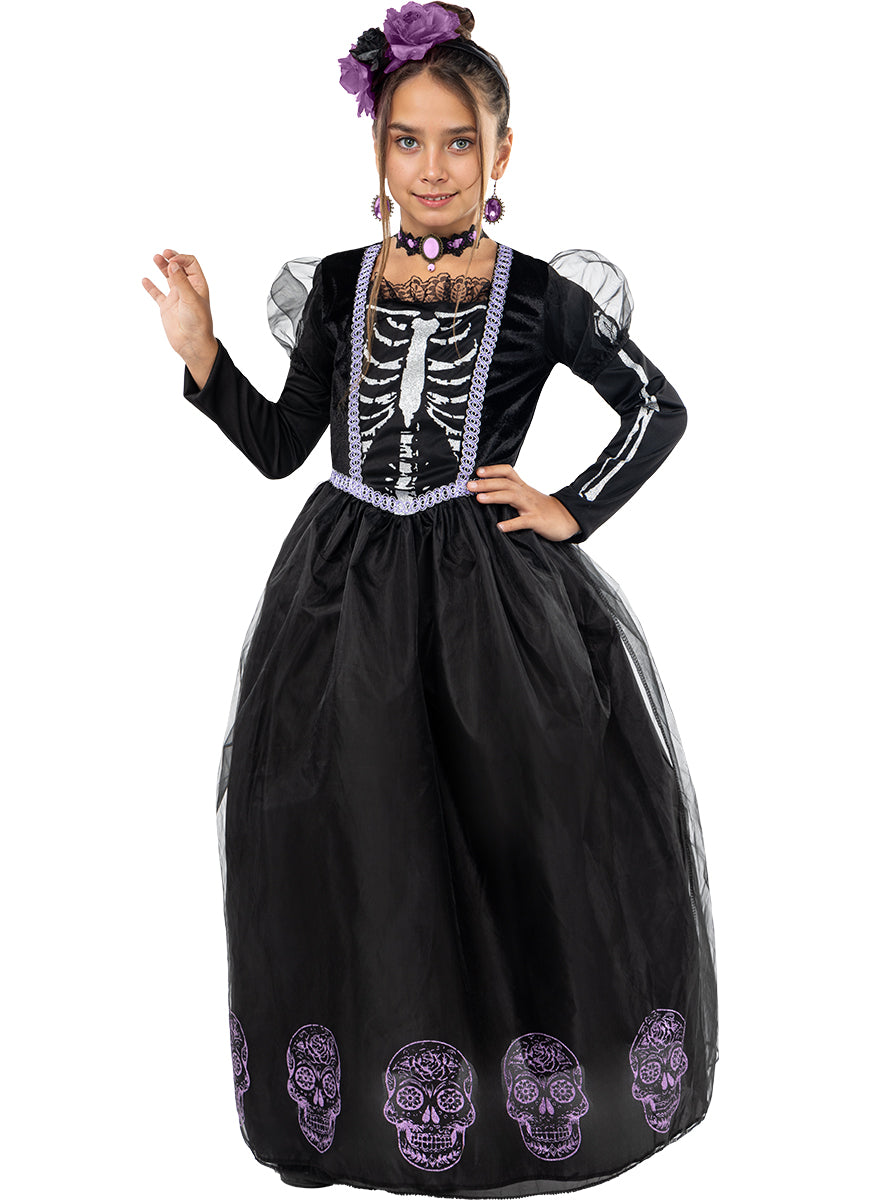 Déguisement Catrina pour fille pour le Jour des Morts