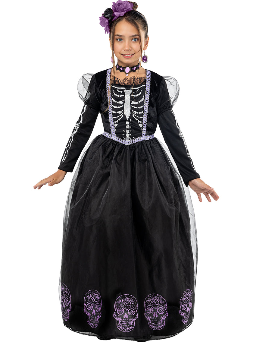 Déguisement Catrina pour fille pour le Jour des Morts