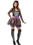 Déguisement Catrina squelette femme grande taille