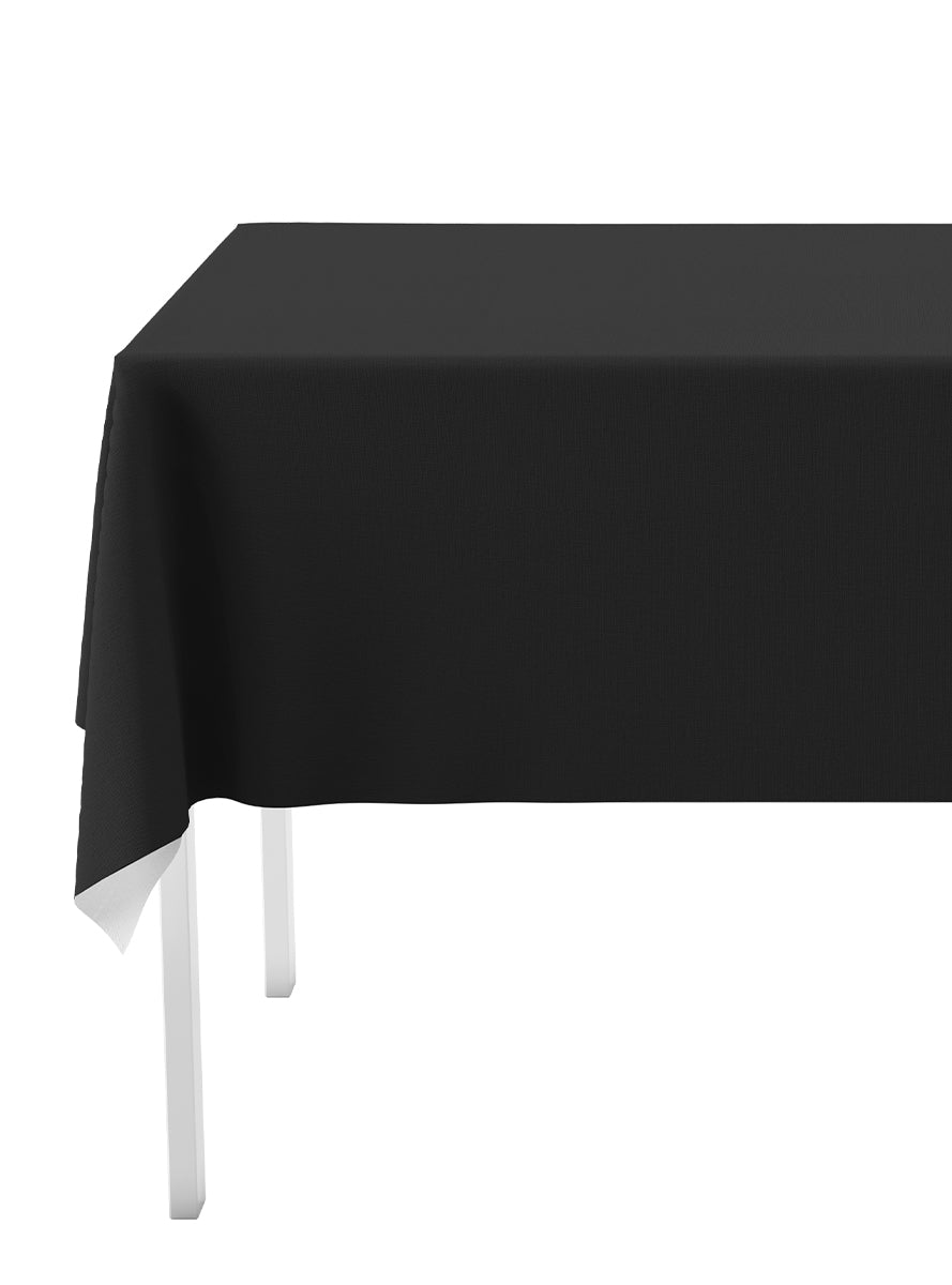 Kit décoration fête noir 8 personnes - Gamme couleur unie