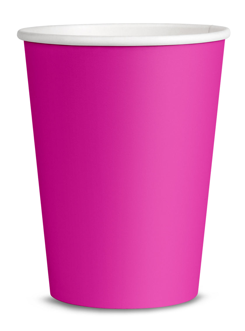 Kit décoration fête fuchsia 8 personnes - Gamme couleur unie