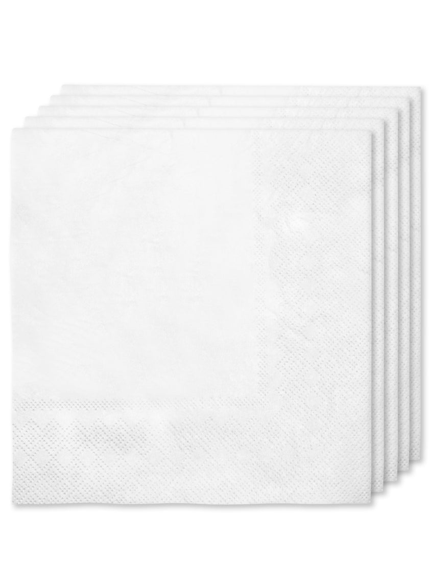 Kit décoration fête blanc 8 personnes - Gamme couleur unie