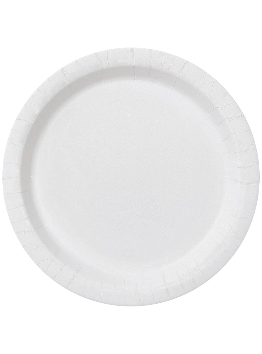 Kit décoration fête blanc 8 personnes - Gamme couleur unie