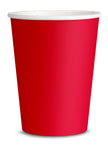 Kit décoration fête rouge 8 personnes - Gamme couleur unie