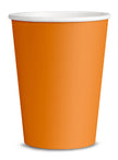 Kit décoration fête orange 8 personnes - Gamme couleur unie