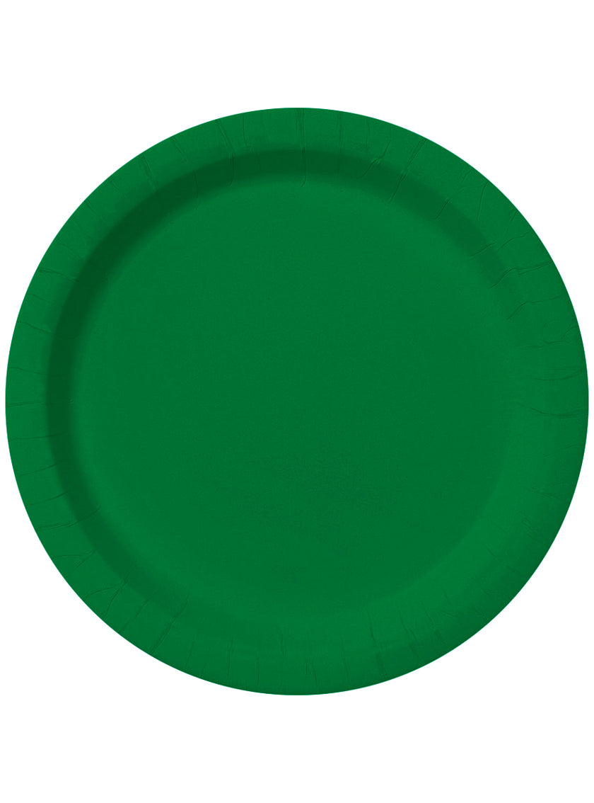 Kit décoration fête vert 8 personnes - Gamme couleur unie