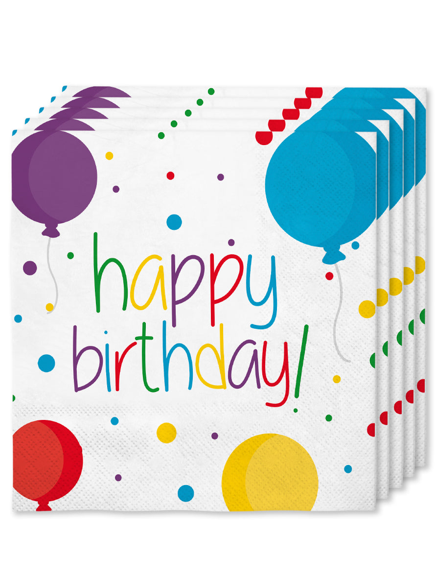 Kit décoration anniversaire Premium 8 personnes - Happy Birthday