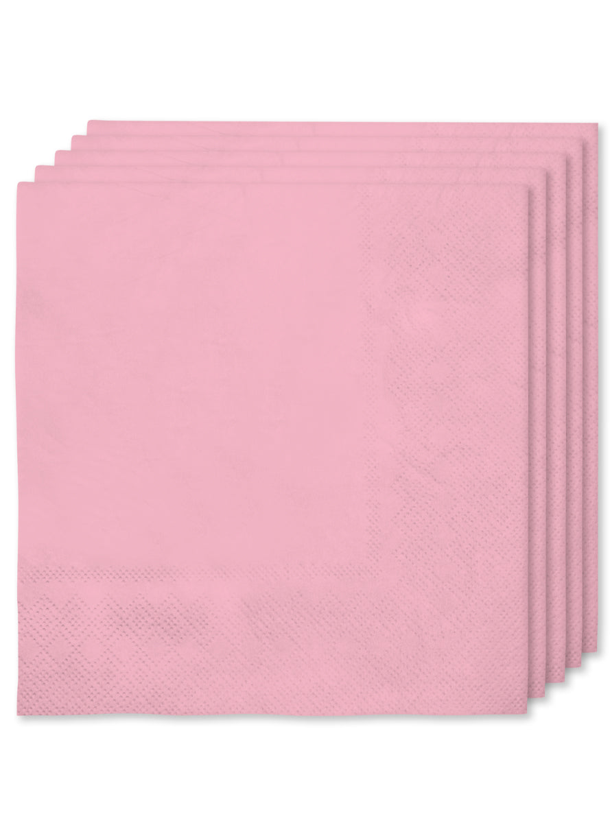 Kit décoration fête rose clair Premium 8 personnes - Gamme couleur unie