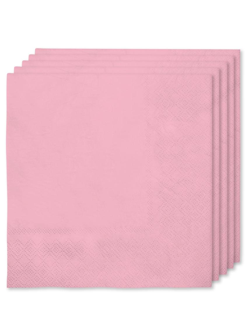 Kit décoration fête rose clair Premium 8 personnes - Gamme couleur unie