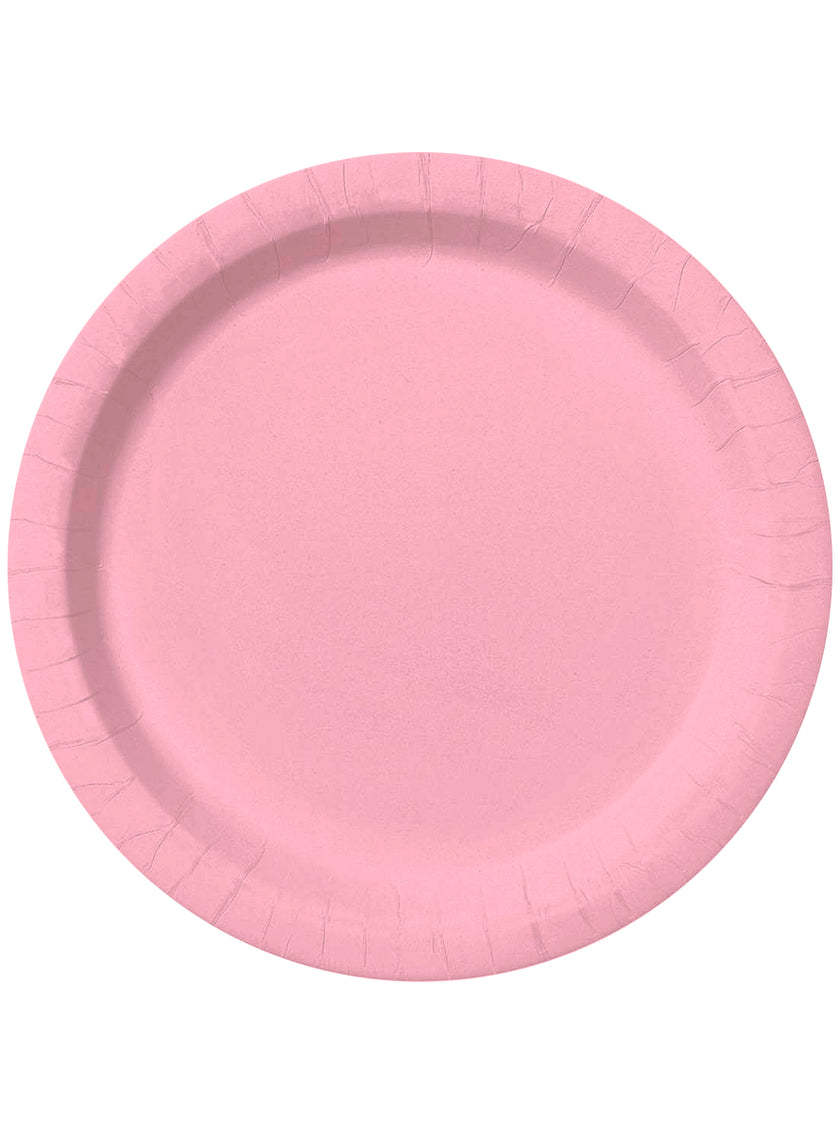 Kit décoration fête rose clair Premium 8 personnes - Gamme couleur unie