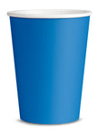 Kit décoration fête bleu foncé Premium 8 personnes - Gamme couleur unie
