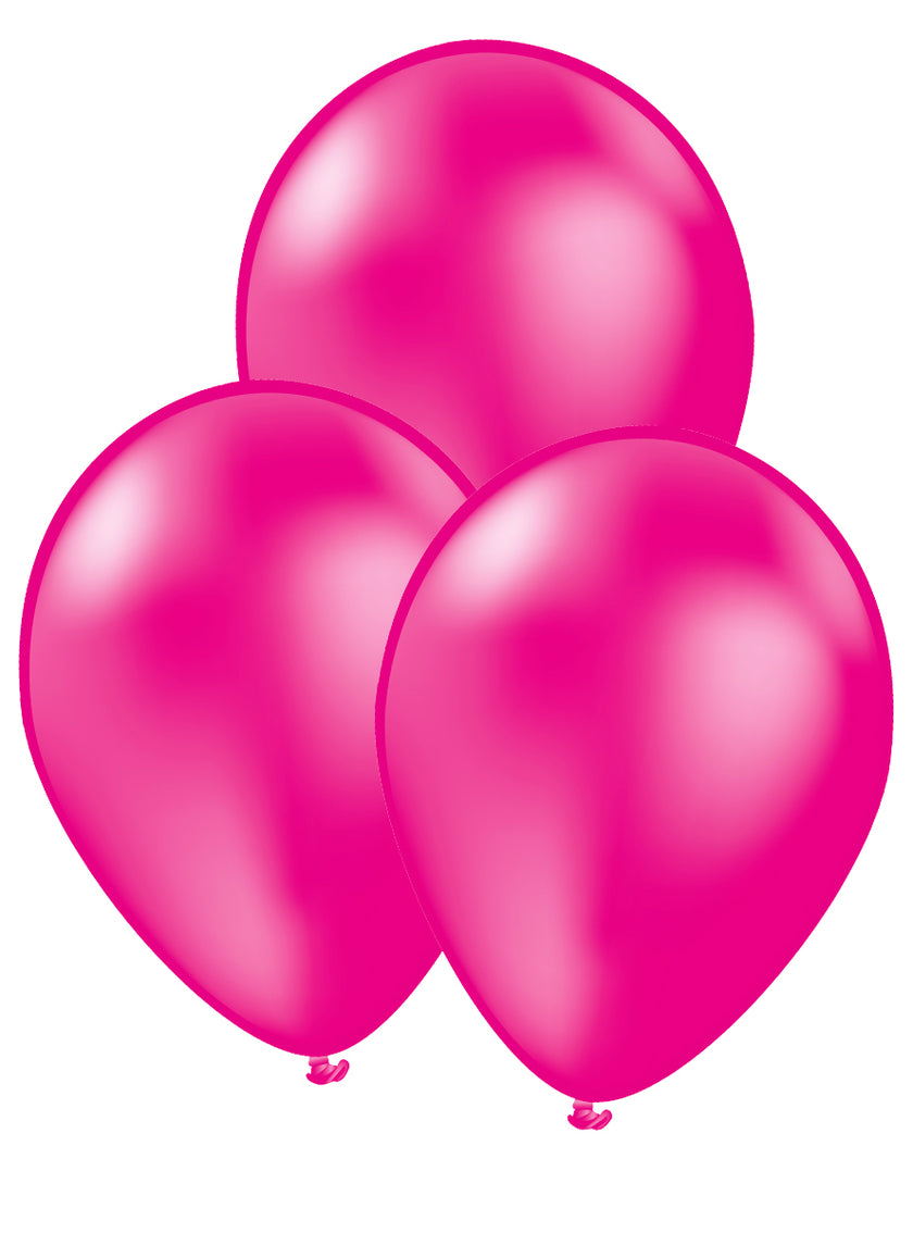 Kit décoration fête fuchsia Premium 8 personnes - Gamme couleur unie