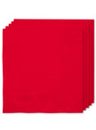 Kit décoration fête rouge Premium 8 personnes - Gamme couleur unie