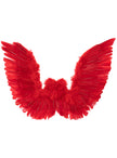 Ailes en plumes rouges