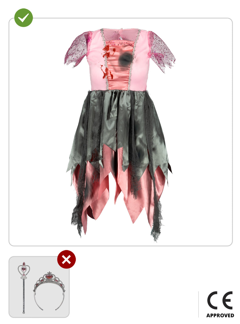 Déguisement princesse zombie fille