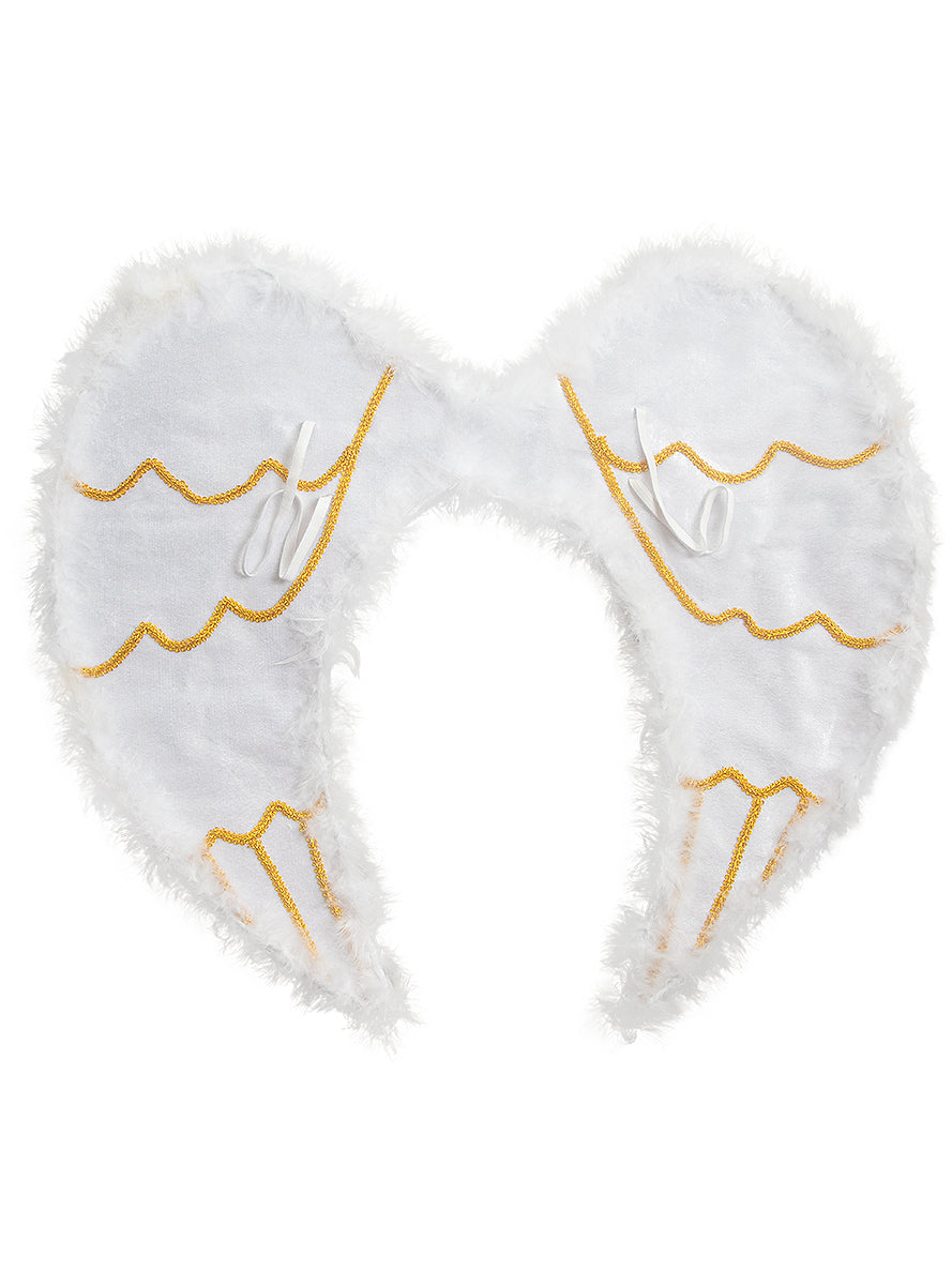 Ailes d'ange blanches et dorées