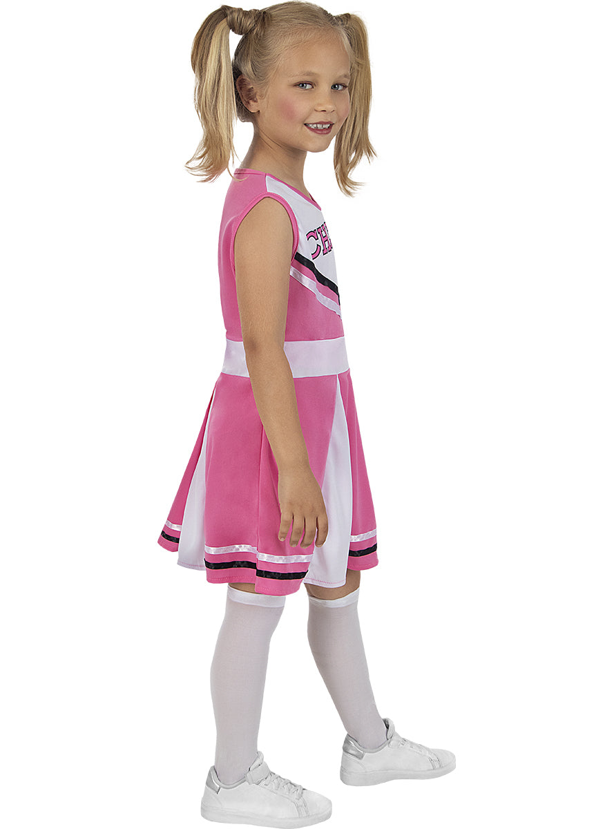 Déguisement pompon girl rose fille