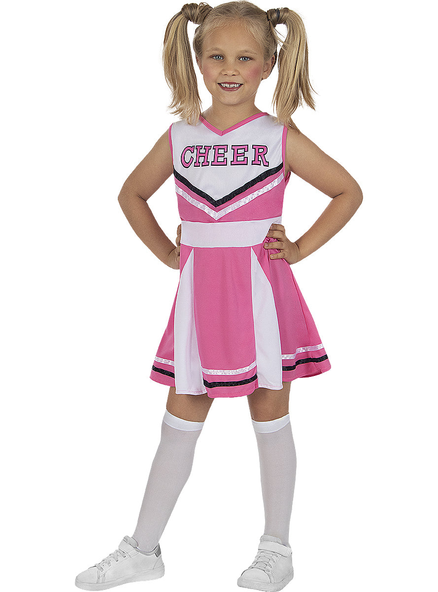 Déguisement pompon girl rose fille