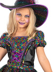 Déguisement sorcière glitter fille