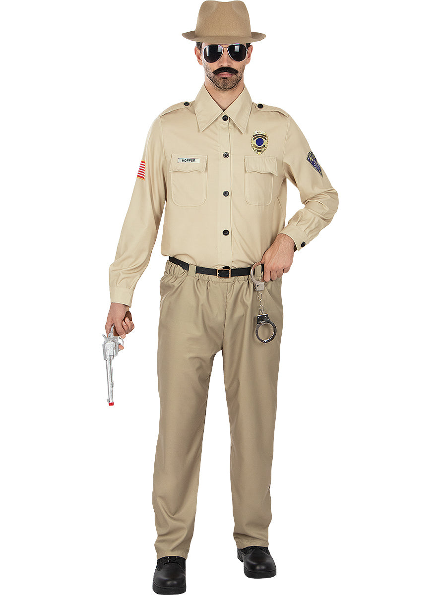 Déguisement Jim Hopper avec chapeau Stranger Things - Officiel Netflix