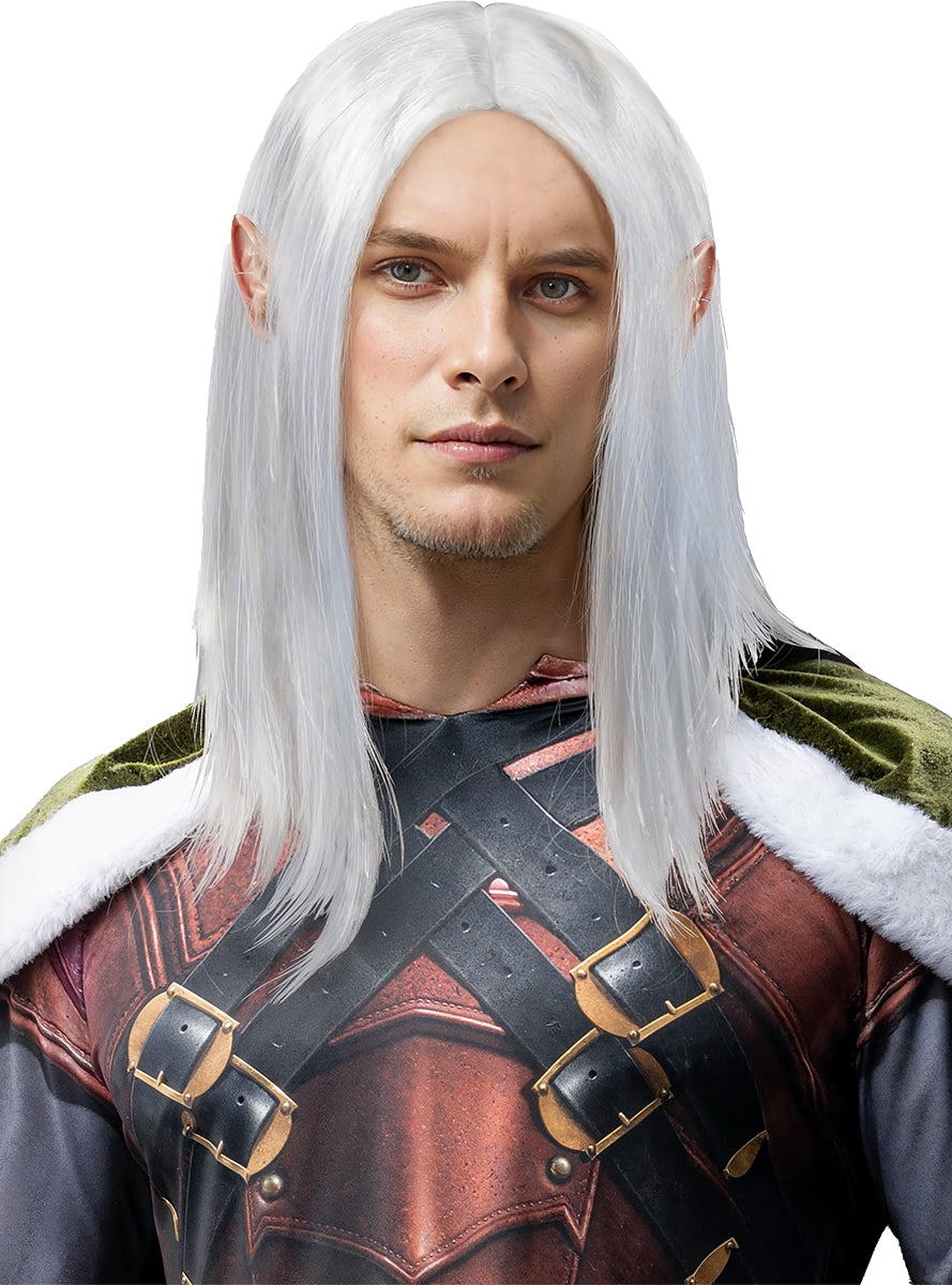 Perruque de Drizzt Do'Urden pour adulte - Donjons et Dragons