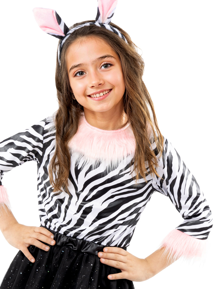 Déguisement de zèbre avec tutu pour fille