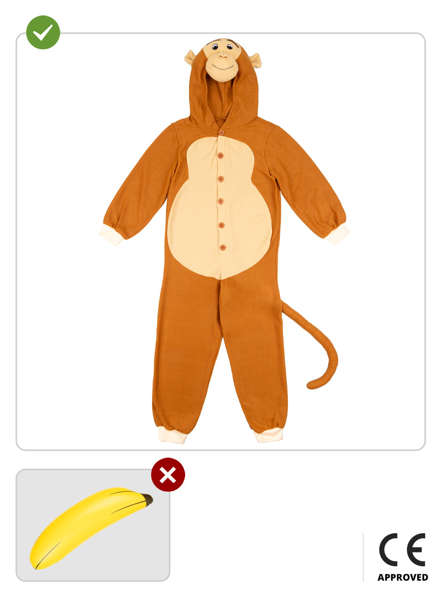 Déguisement singe onesie enfant