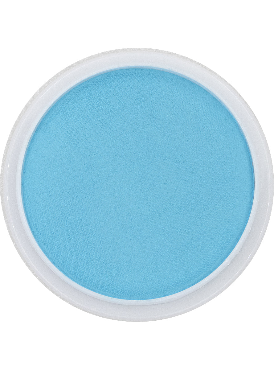 Maquillage à l'eau bleu clair