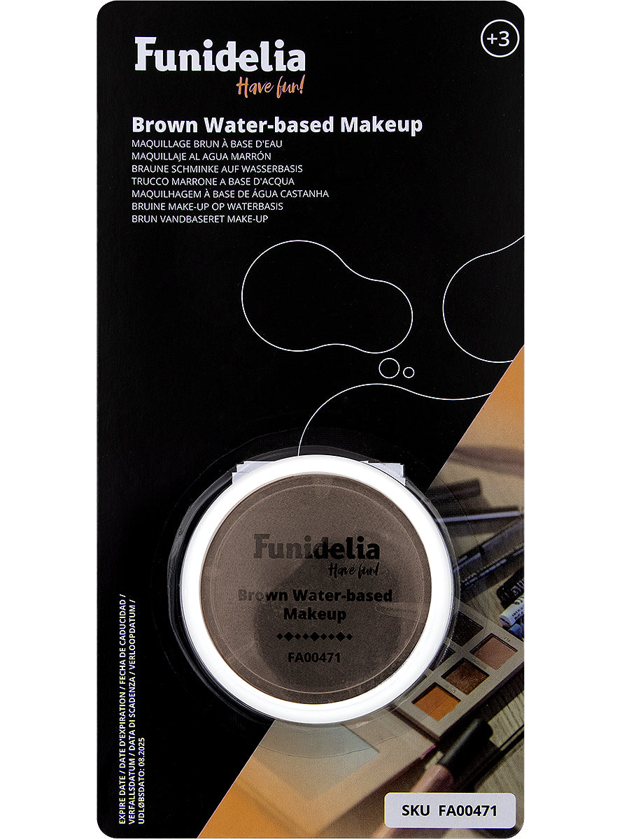 Maquillage à l'eau marron