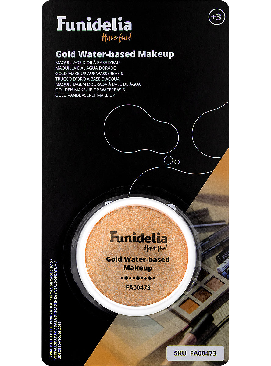 Maquillage à leau doré